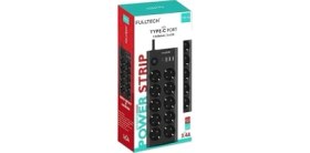 Resim Type-C Port Girişli Akım Korumalı 10'lu Priz, 3 Usb, 1 Type-C Giriş, Isıya Dayanıklı, Ftr-14 Grup Priz, Çoklu Uzatma Kablo (Siyah) 
