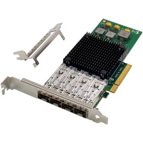 Resim Open Smart 4 Port Broadcom BCM57840 10G PCIe X8 SFP+ Ethernet Kart - OPS7322BCM Uyumlu 