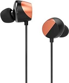 Resim TUNAI Creative Drum Hi-Res kulaklık, daha iyi oda sesi ve bas çıkışı için ekstra büyük 13 mm sürücülü kulak içi kulaklık (neon turuncu) 