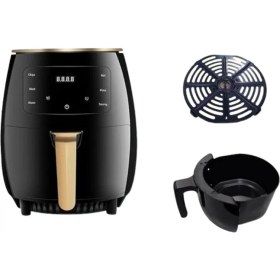 Resim Marsilyan Büyük Kapasiteli Air Fryer Aile Boyu Pişirme ve Kolay Temizlik 