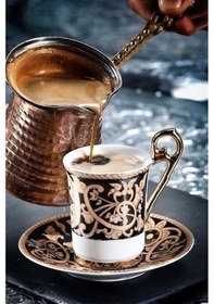 Resim Cezve 7 No 7 Fincanlık Bakır 