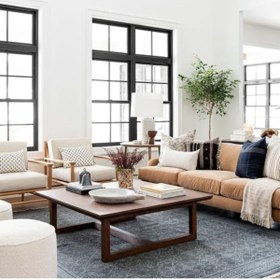 Resim Woodart Doğal Ahşap Masif Orta Sehpa 