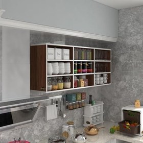 Resim Kenzlife hazır mutfak orela cvz 060 * 150 * 22 mutfak banyo dolabı kapaksız raflı 