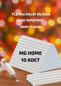 Resim Genel Markalar 10 Adet Kalın Mum Silikon 11 Mm X 30 Cm Sıcak Silikon 