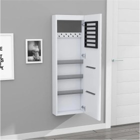 Resim Paris LED Aydınlatmalı Boy Aynalı Takı Dolabı Sarı Işık 