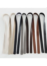 Resim Suni Deri Dikmeli Çanta Askısı-taba 98 Cm Taba 