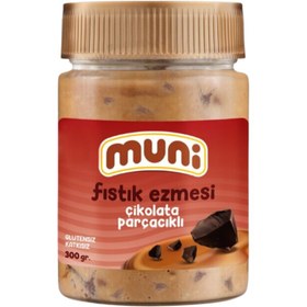 Resim MUNİ Çikolata Parçacıklı Fıstık Ezmesi 300g 