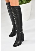 Resim Fox Shoes Siyah Yüksek Topuklu Kadın Çizme L654618009 