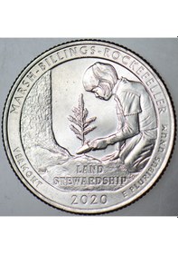 Resim Amerika Çeyrek Dolar 2020 P Ulusal Parklar Serisi-vermont. Çilaltı+ 