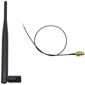 Resim 6Dbi Sma Erkek Anten 35Cm Ipex Kablo Ufl Soket Dual Band 2.4Ghz 