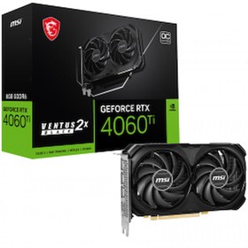 Resim MSI VENTUS 2X BLACK RTX 4060 Ti 128 Bit GDDR6 8 GB Ekran Kartı 