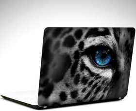 Resim Beyaz Kaplan Laptop Sticker 12 İnch (29X24CM) 