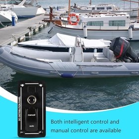 Resim Sintine pompası paneli, sintine pompaları için denizci ayırma şalteri | otomatik kapanma ünitesi 12/24 V tekne, yat, gemi için, manuel ayırma tertibatlı 