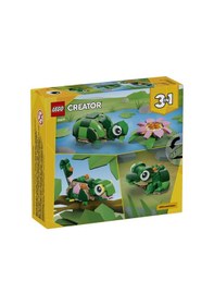 Resim Lego Creator 3 Ü 1 Arada Creator Turtle With A Water Lily Flower 31377 