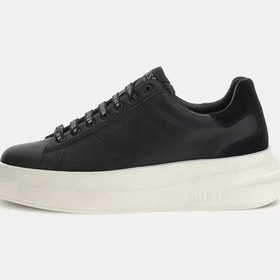 Resim Guess Erkek Siyah Elba Logolu Bağcıklı Sneaker 