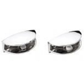 Resim Ayder Oval Cam Etejeri Plastik Vidalı Krom 