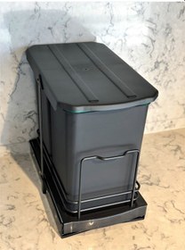 Resim Starax S-2392 Antrasit 12+12 Litre Çöp Kovası Dolap İçi Teleskopi 