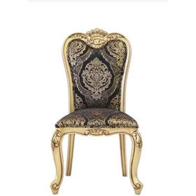 Resim Bengimobilya Sandalye Zus003 Klasik Model Yaldızlı Nakışlı Kumaş Gold Oymalı K 