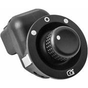 Resim Aubyhe Renault Scenic 2/clio Mk3 2003-2009 İçin Sürücü Tarafı Geribakış Aynası Kontrol Düğmesi - Oem 8200676533 Abs Siyah 