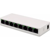 Resim Mena Rise goldvibe 8 Port Switch LED Işıklı 100Mbps Ethernet İnternet Dağıtıcı Ağ Hub Ev Ofis İçin (8 Adet 100 