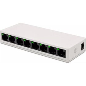Resim Mena Rise goldvibe 8 Port Switch LED Işıklı 100Mbps Ethernet İnternet Dağıtıcı Ağ Hub Ev Ofis İçin (8 Adet 100 