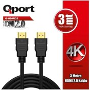 Resim QPORT Q-HDMI32 3,0m HDMI KABLO.2.0 4K 