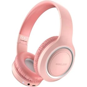 Resim Techno Guru Mobify Yüksesk Bass ve Yükses Ses Kalitesi Özellikli Ayarlanabilir Ölçülü ve Katlanabilir Uıd-10 Kafa Üstü Bluetooth Kulaklık Pembe 