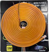 Resim Neon Şerit Led 12v 8x16 Mm 5 Metre Kesilebilir Bağlantı Aparatlı Turuncu / Laam438 