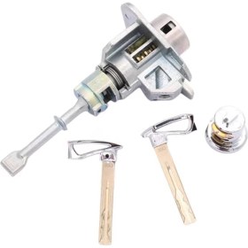 Resim Skyeyyt 819052W000 Araba Kapı Kilidi Silindiri Hyundai Santa Fe Için 2 Anahtar 2013-2018 (Yurt Dışından) 