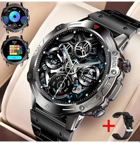 Resim Cloud011 Siyah Erkekler İçin Şık Outdoor Akıllı Saat - Kablosuz Arama, Spor Modları, Android Ve İphone Uyumlu 