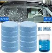 Resim 10 Adet/takım Araba Cam Yıkayıcı Araba Katı Temizlik Temizleyici Kompakt Efervesan Tabletler Ön Cam Cam Yıkayıcı Oto Şekillendirici Parçaları 