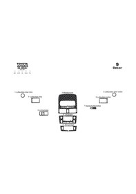Resim Toyota Avensis Piano Black Kaplama 2004-2005 9 Parça Karbon 