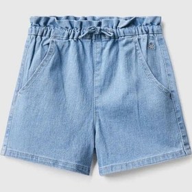 Resim United Colors Of Benetton Unıted Colors Of Benetton Kız Bebek Denim Şort 4xa2g900q Mavi 
