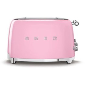 Resim SMEG 50'S Style Retro TSF03PKEU Pembe Ekmek Kızartma Makinesi 