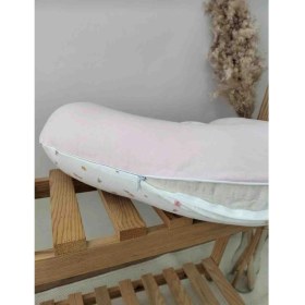 Resim Mamaraduga Emzirme Yastığı ve Destek Minderi Pembe Çiçek Bahçesi 