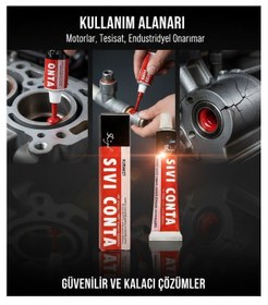 Resim Yüksek Isıya Dayanıklı Kırmızı Sıvı Conta - Sızdırmazlıkta Maksimum Güç 