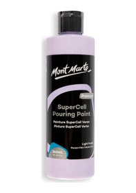 Resim Mm Supercell Dökme Akrilik Boya Premium 240ml - Light Purple Çok Renkli 