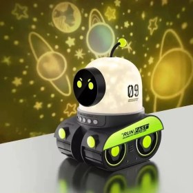 Resim Eco Lounge Eğitici Eğlenceli Robot Figür Gece Lambası Uyku Arkadaşı Çocuklar İçin Şık Tasarım 