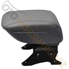 Resim Üniversal Kolçak Geniş Dikişli Sürgülü Kol Dayama Gri 