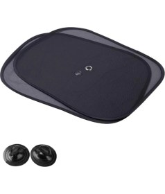 Resim Wiforte Araç Oto Yan Cam Vantuzlu Güneşlik Perde Seti (2 Parça) - Oto Güneş Koruması, Sıcaklık Azaltıcı ve Uv Işınlarına Karşı Koruyucu 