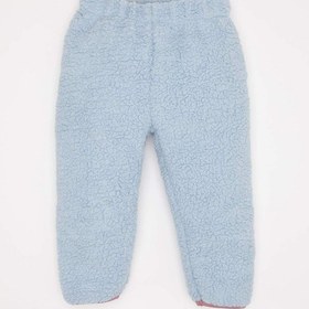 Resim DeFacto Kız Bebek 2'li Takım Pelüş Fermuarlı Dik Yaka Sweatshirt Beli Lastikli Alt D6706A524WNBE216 