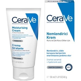 Resim Cerave Kuru ve Çok Kuru Ciltler için Nemlendirici Bakım Kremi 50 ML 