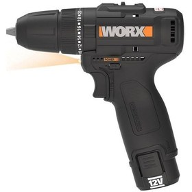 Resim Worx WX121 12 V 2.0 AH Li-ion Çift Akülü Kömürsüz Darbeli Matkap + 5 Parça Aksesuar 