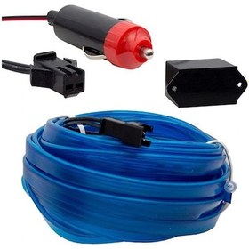 Resim Powermaster 5 Metre Mavi Araç İçi Neon İp Aydınlatma 