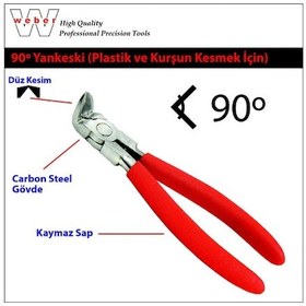 Resim Weber 1231 Plastik Ve Kurşun Için Yan Keski 150 Mm 