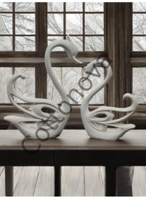 Resim Cottonova C13 Dekoratif Kuğu Çift 