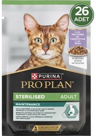 Resim Proplan Sterilised Hindili Pouch Kedi Konservesi 26 X 85 Gr 