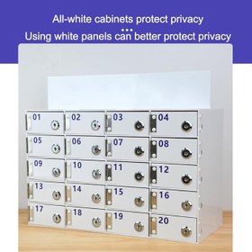 Resim Anahtarlı Cep Telefonu Soyunma Kutusu Güvenli Cep Telefonu Depolama Kabini Spor Salonu Sınıf Fabrika Yüzme Havuzu 60 Yuvaları Mevcut 