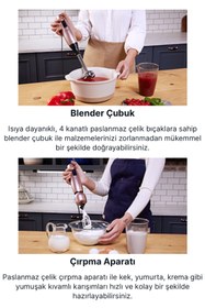 Resim Fakir Mutfak Robotu Seti Çok Amaçlı Blender Set - 2 Kademeli Hız+Turbo Özellikli 