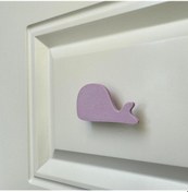 Resim Pomerol Mor Balina Dolap Kulpu - Çocuk Odası, Mutfak Ve Banyo İçin Modern, Şık Ve Dayanıklı Mobilya Kulp, Dh 